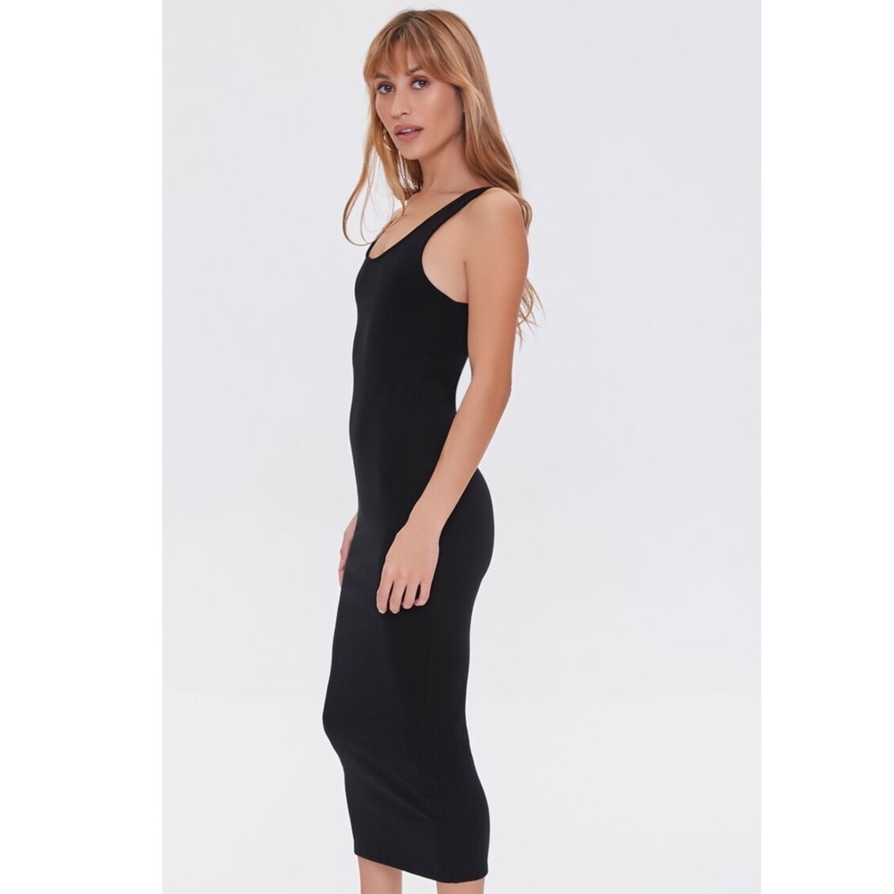 NWOT Ribbed Bodycon Midi Dress - Picture 2 of 5
